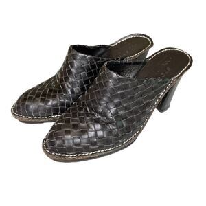 Donald J. Pliner Sport Women’s ‘Busy’ Italian Slip On Leather Mules Size 7.5